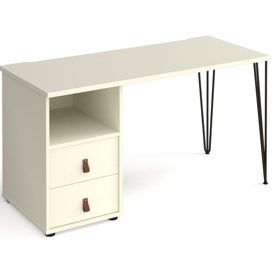 Tikal Straight Desk - Support Pedestal with Drawers